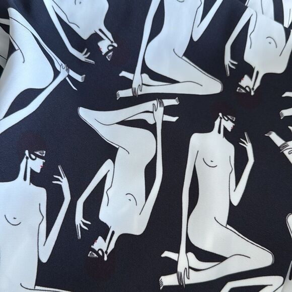 N21 unique gorgeous dress in black and white 
Stretchy material short sleeves - Picture 6 of 6